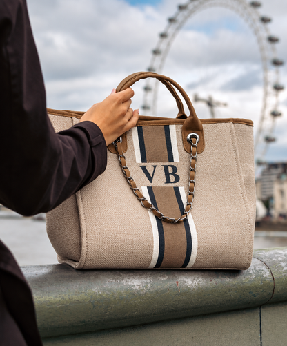 The Lily Canvas Tote - Soft Fawn - Medium