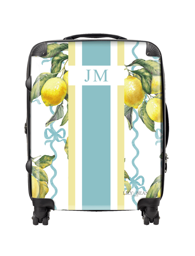 Hardshell Luggage - Italian Lemons Personalised_