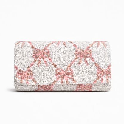 The Beaded Bow Clutch with Note
