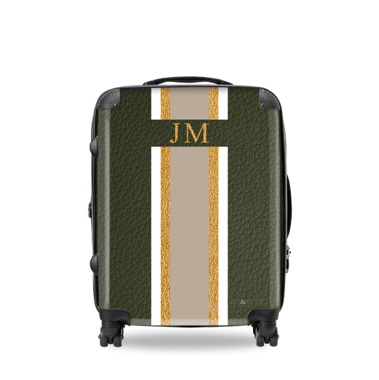 Army Green Egerton Hardshell Luggage Metallic