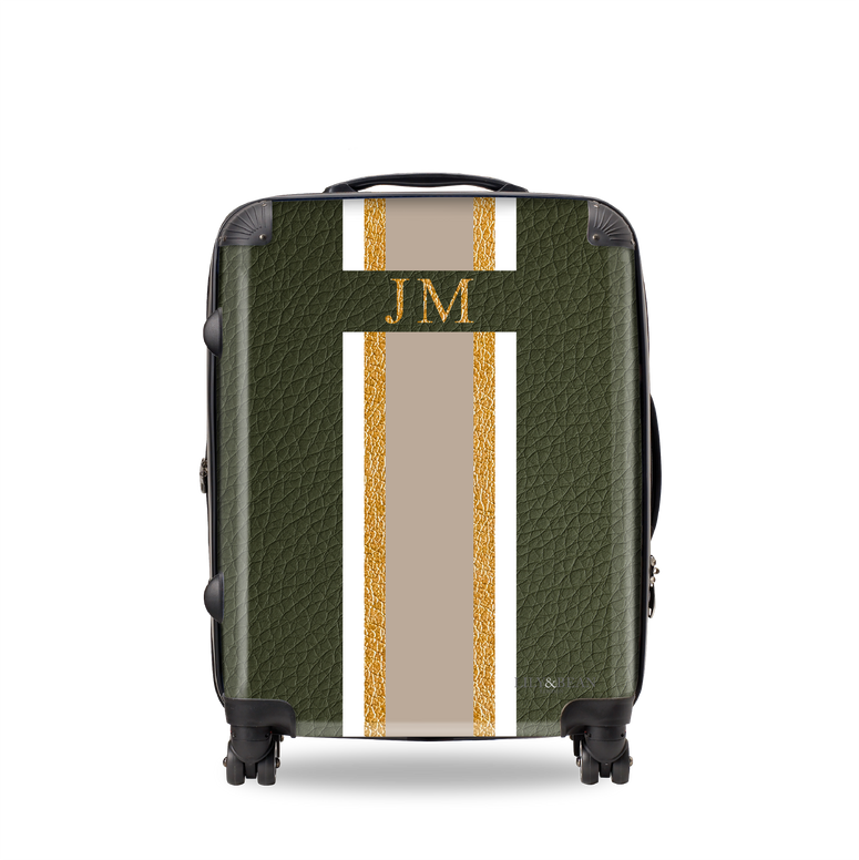 Army Green Egerton Hardshell Luggage Metallic