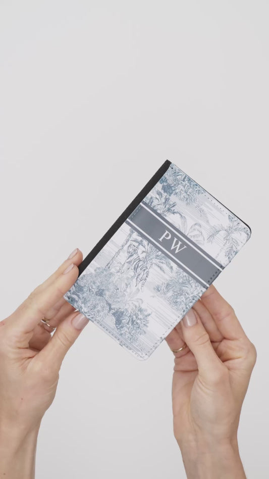 Lily & Bean Personalised Indian Blue Passport Cover