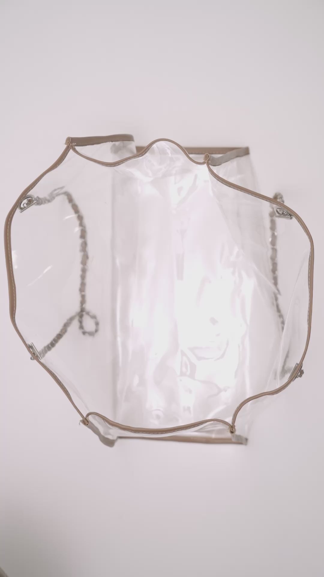 Waterproof canvas beach bag cover for tote – beige