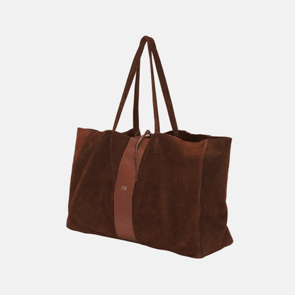 Suede Shopper - Brown
