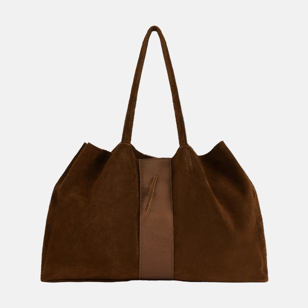 Suede Shopper - Brown