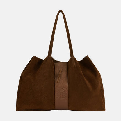Suede Shopper - Brown