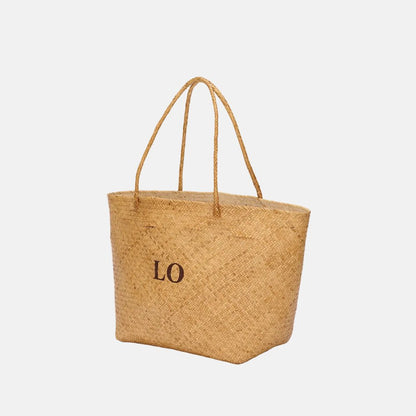 The Dark Straw Beach Tote