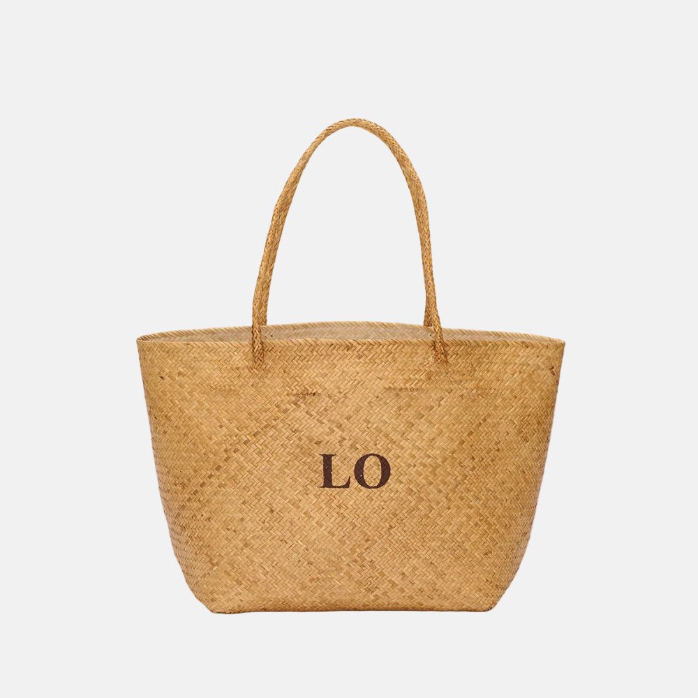 The Dark Straw Beach Tote