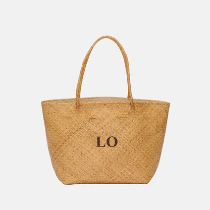 The Dark Straw Beach Tote