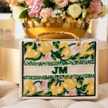 The Juliana Citron Beaded Tote LAST CHANCE_bags