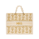 The Juliana Golds Beaded Tote with Pearl Handles_bags