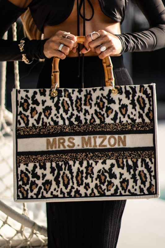 The Juliana Leopard Beaded Tote_bags