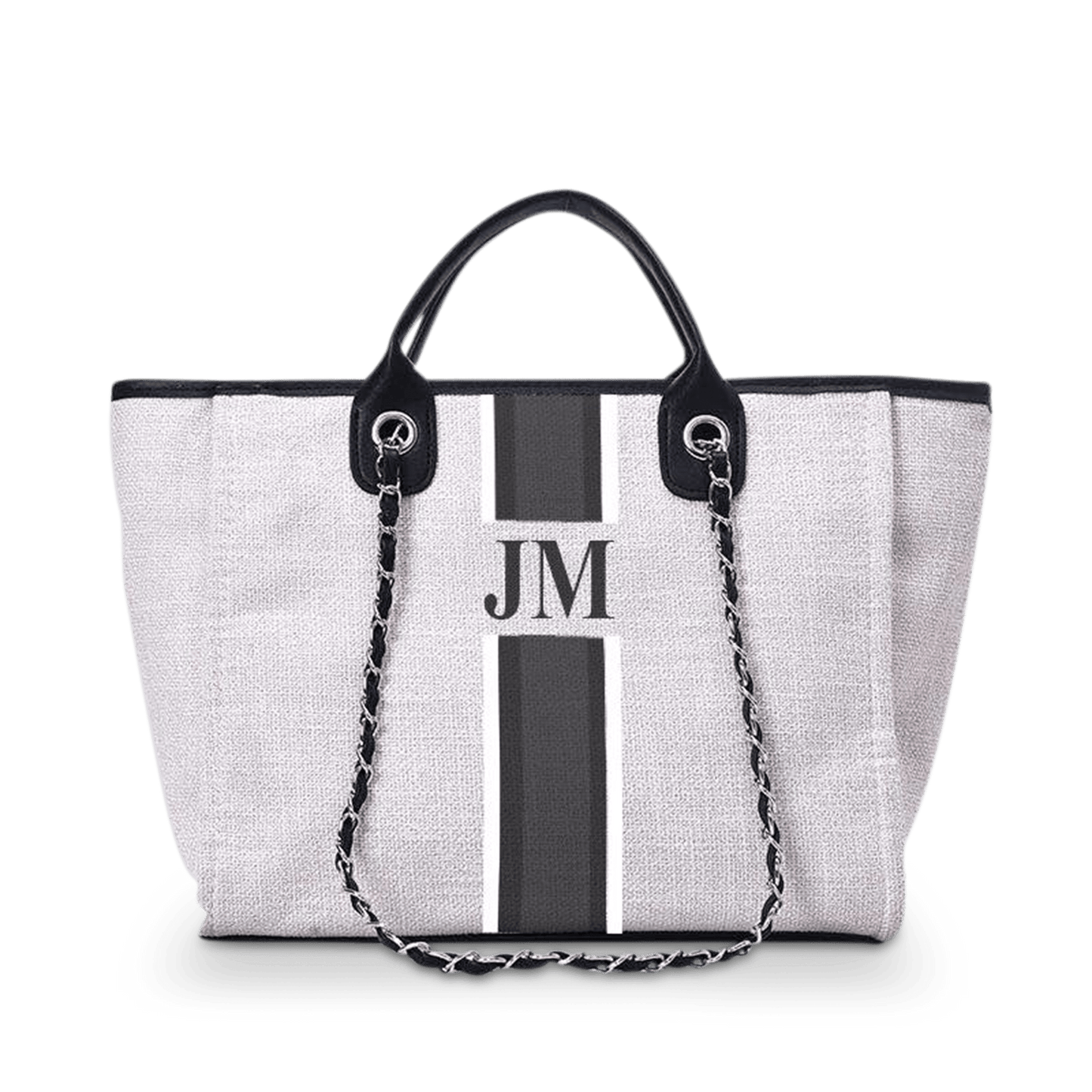 The Lily Canvas Tote - Washed Grey - Medium