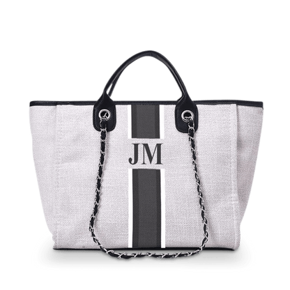 The Lily Canvas Tote - Washed Grey - Medium