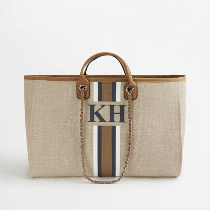 The Lily Canvas Tote - Soft Fawn - Jumbo
