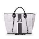 The Lily Canvas Tote - Washed Grey - Medium Personalised_