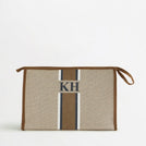 The Lily Canvas Ultimate Cosmetic Bag - Soft Fawn