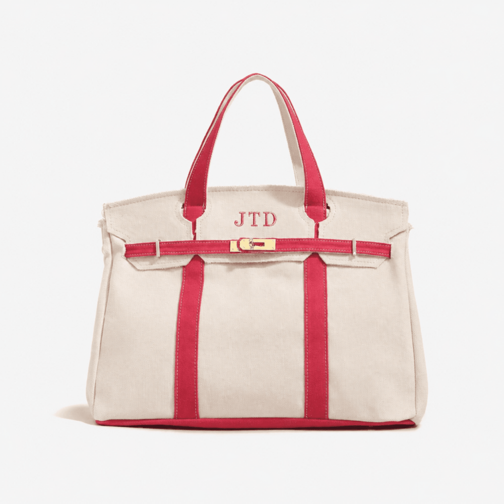 The Not Hettie Bag canvas tote - Red_