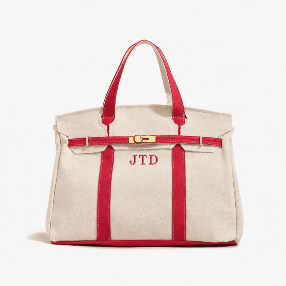 The Not Hettie Bag canvas tote - Red_