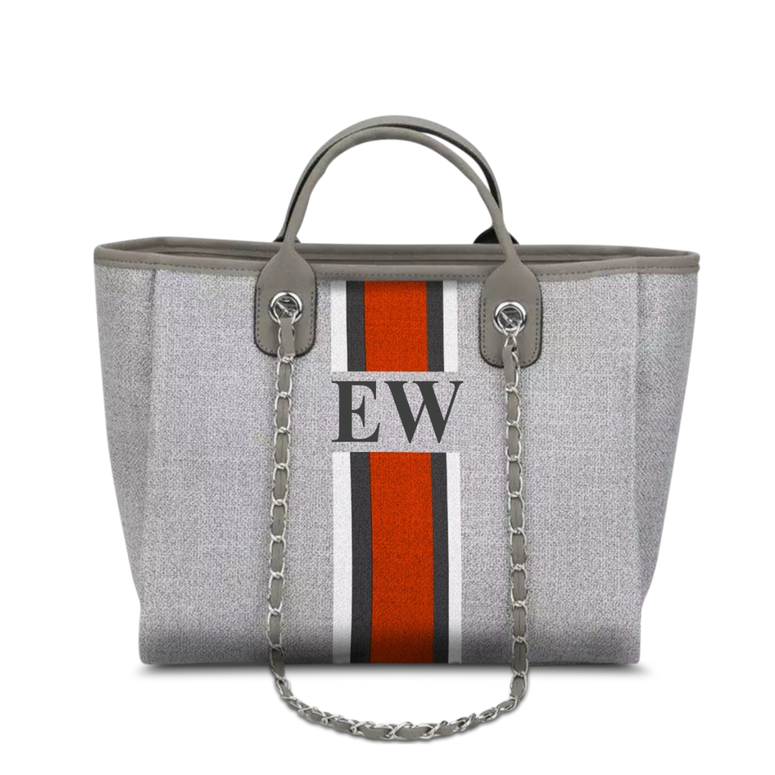 The Lily Canvas Tote French Grey-Design Your Own Medium