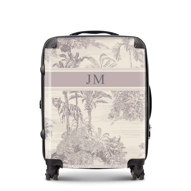 Lily & Bean personalised Isabella Luggage Indian Grey