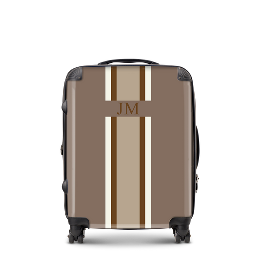 Lily & Bean personalised Luggage Mocha