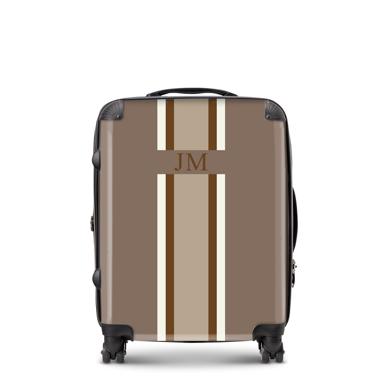 Lily & Bean personalised Luggage Mocha