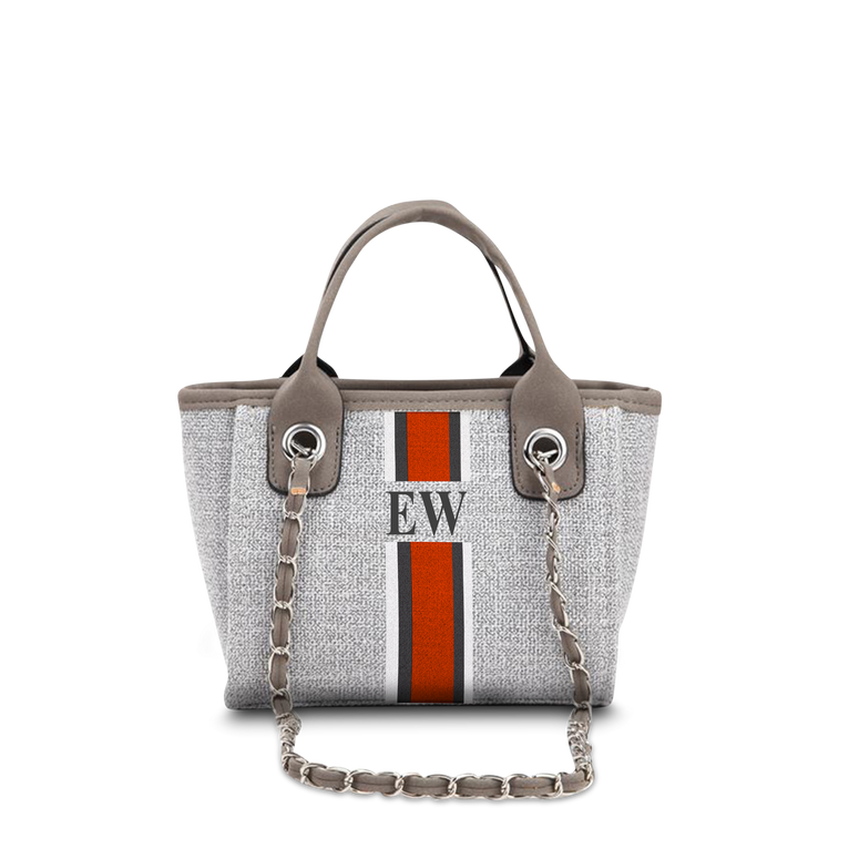 The Lily Mini Me Canvas Tote Design Your Own- French Grey