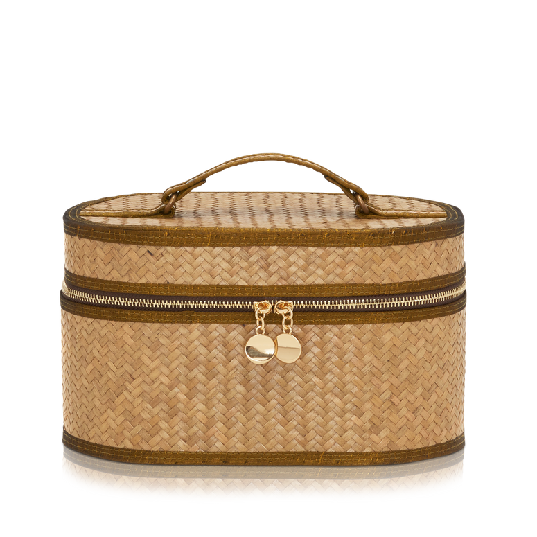 Lily & Bean Design your Own Cosmetic Straw Vanity Case