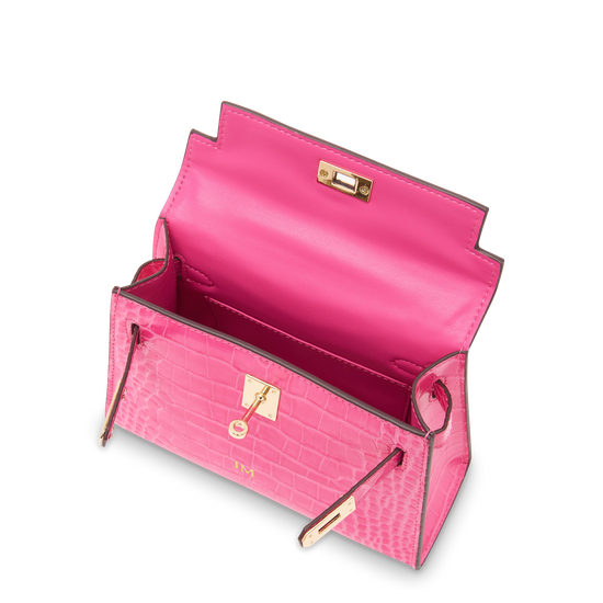 Pink croc bag sales