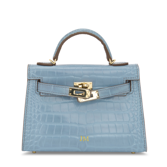 Lily & Bean Hettie The Croc Style Mini Bag -Haze Blue
