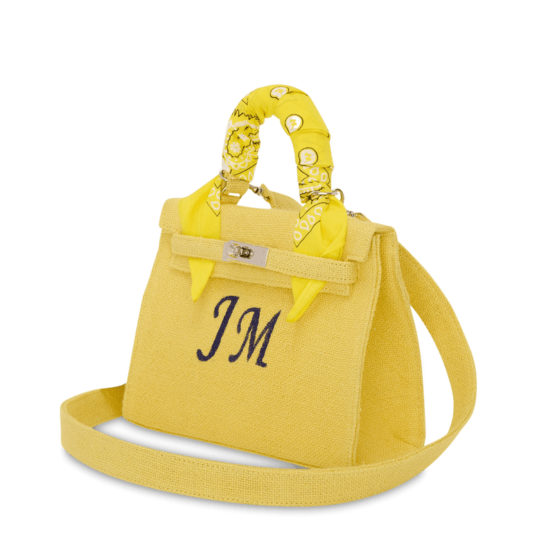 Lily & Bean Willow Yellow Hessian Bag