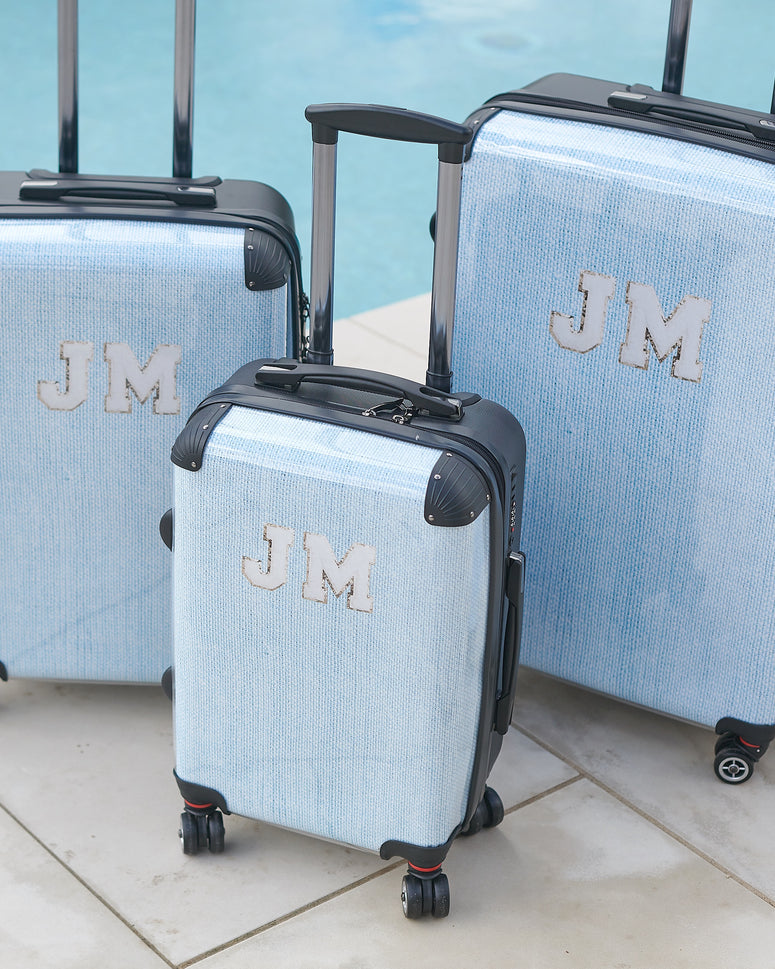 Lily & Bean personalised Pale Sky Blue Luggage
