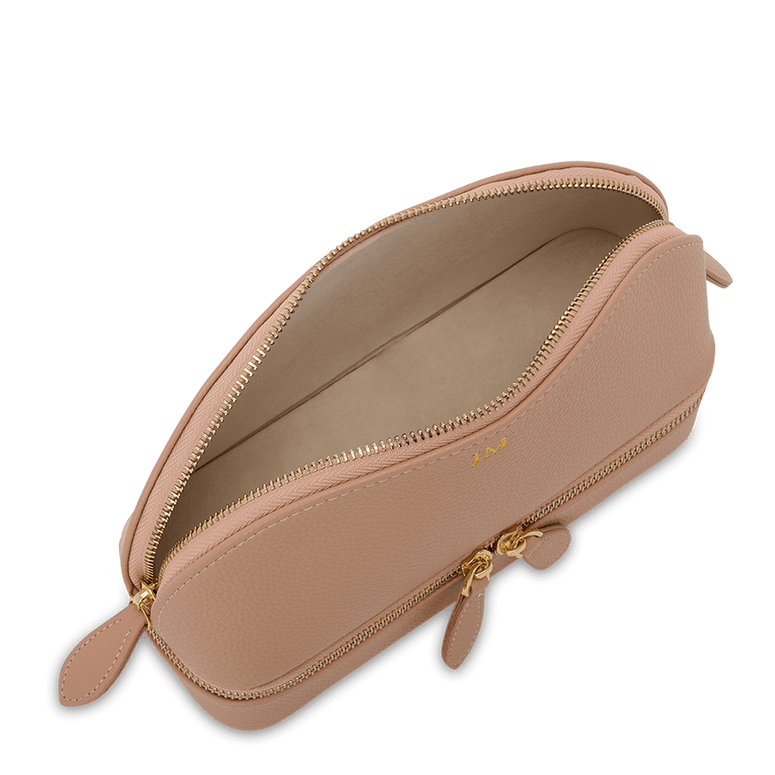 Lily & Bean Leather Travel Shell Style Bag Pinky