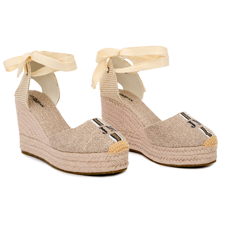 Lily and Bean Soft Fawn Wedge Espadrilles