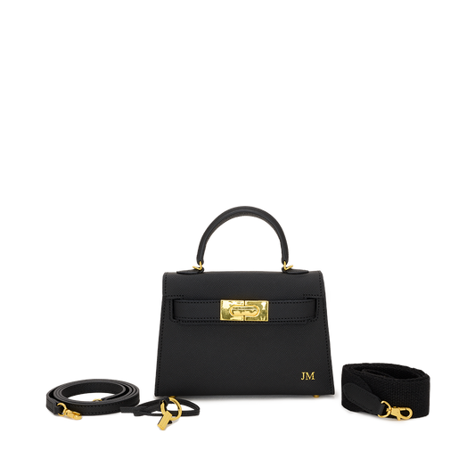 Lily and Bean Evie Leather Bag Black