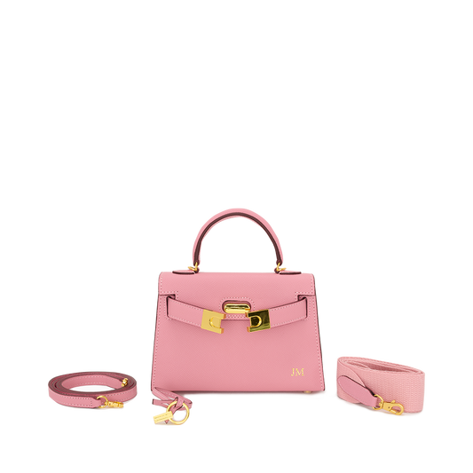 Lily and Bean Evie Leather Bag Blush Pink