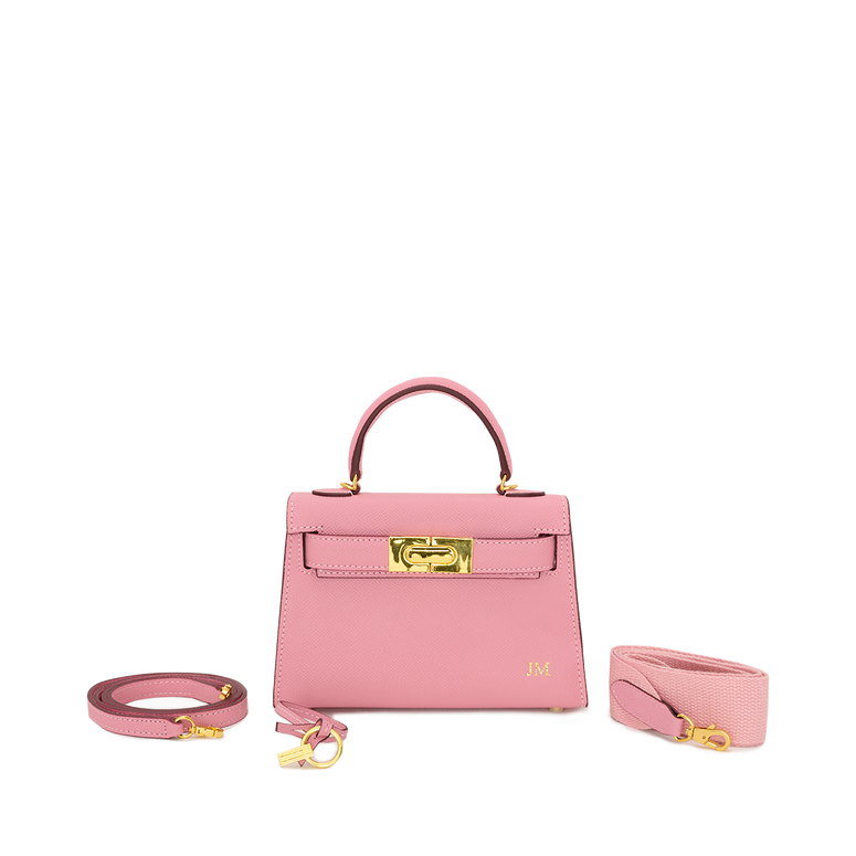 Lily and Bean Evie Leather Bag Blush Pink