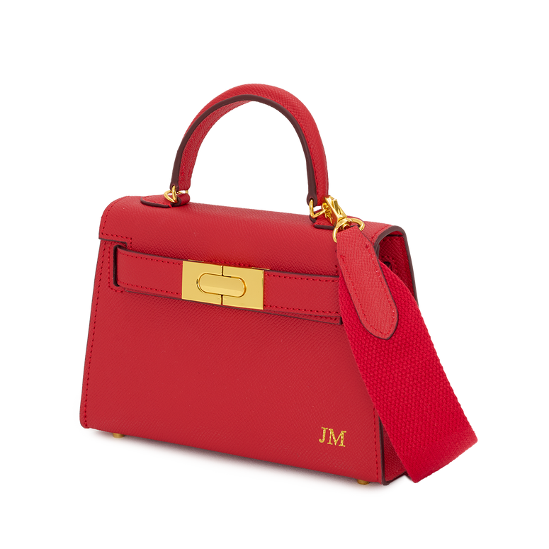 Lily and Bean Evie Leather Bag Red