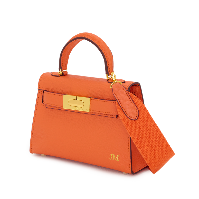 Lily and Bean Evie Leather Bag Orange