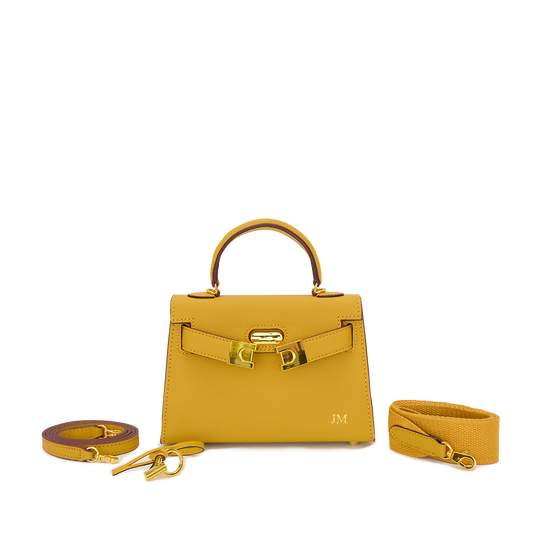 Lily and Bean Evie Leather Bag Yellow