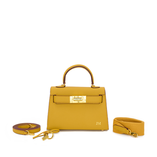 Lily and Bean Evie Leather Bag Yellow