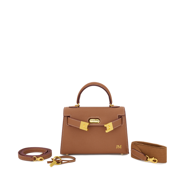 Lily and Bean Evie Leather Bag Tan