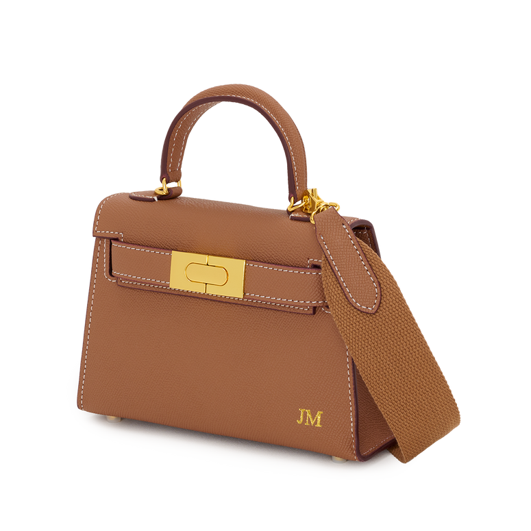 Lily and Bean Evie Leather Bag Tan