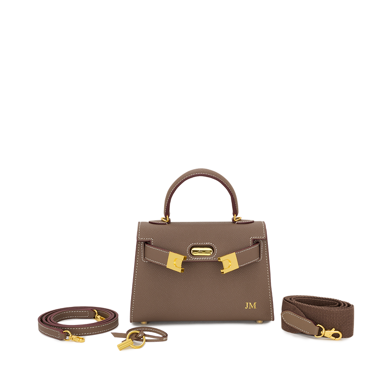 Lily and Bean Evie Leather Bag Mocha