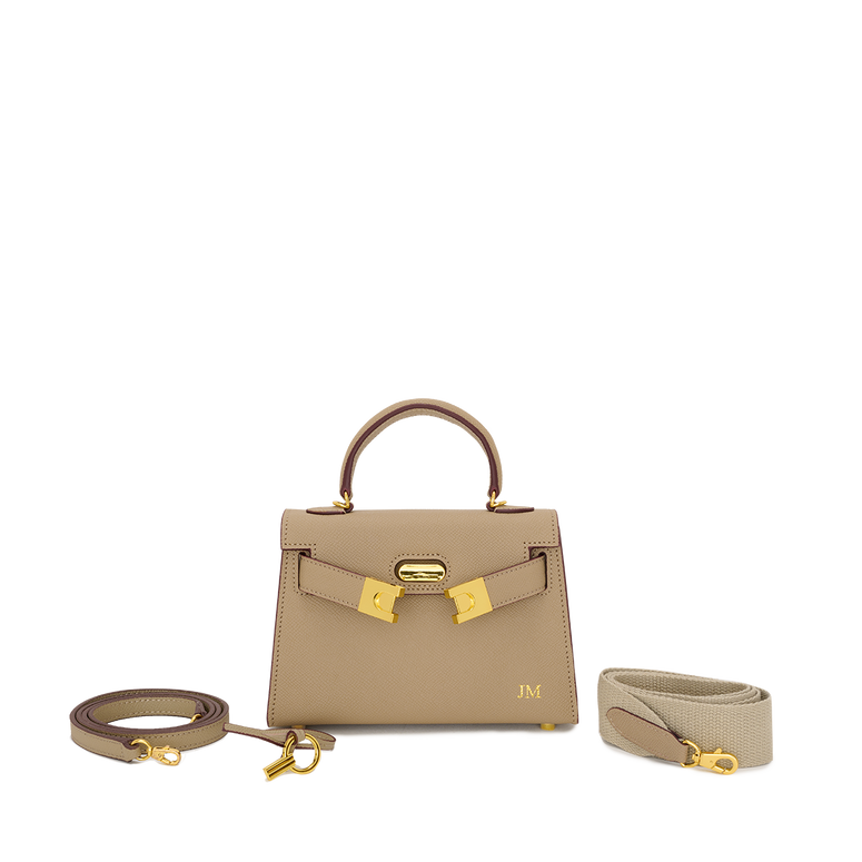 Lily and Bean Evie Leather Bag Khaki