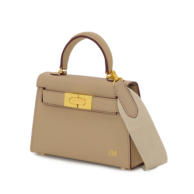 Lily and Bean Evie Leather Bag Khaki