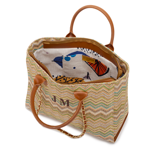 Lily and Bean Sunset ZigZag Tote Bag