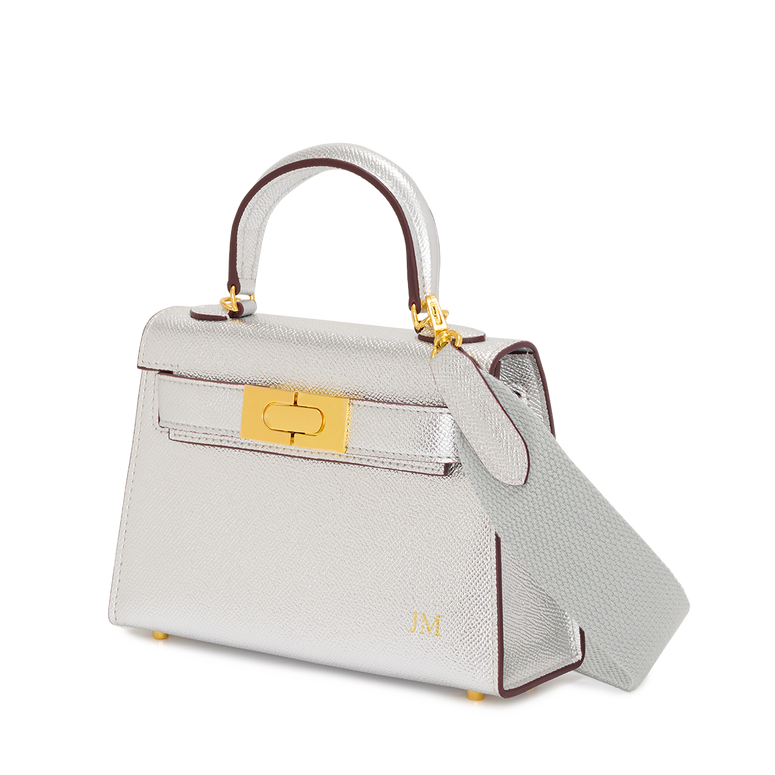 Lily and Bean Limited Edt Evie Leather Bag Silver