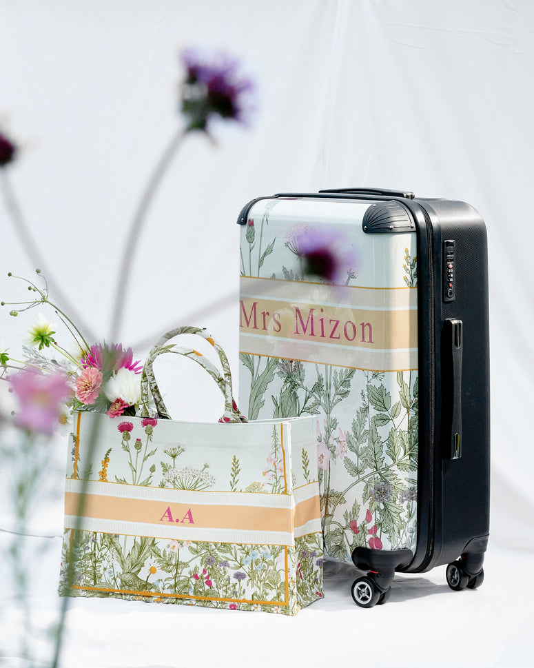 Lily & Bean personalised Isabella Spring Meadow Luggage